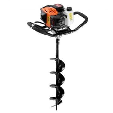 VEVOR Bencinski vrtalnik za luknje v tleh 55x30x35 cm oranžen za shranjevanje