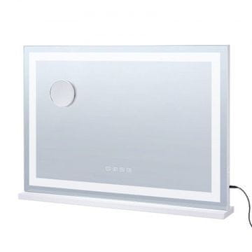 VEVOR Kozmetično ogledalo 3 barvna osvetlitev Bluetooth 80x12x57.2 cm belo