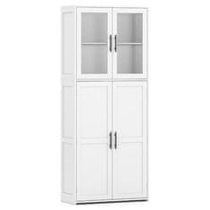 Costway Samostoječi kabinet za čistilna orodja 168 cm, bel