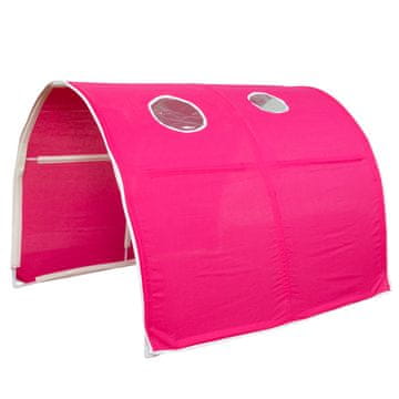 Homestyle4U Posteljni tunel, 90x70x100 cm, roza