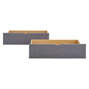 Homestyle4U Posteljni predalnik, 99x37x26 cm, siva