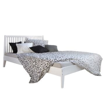 Homestyle4U Posteljni okvir, 140x200 cm, bela