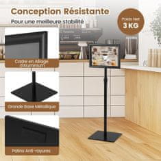 Costway Komplet 2 stojal za plakate 74x118 cm črno