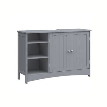 Songmics Kopalniška omarica 90x30x60 cm siva