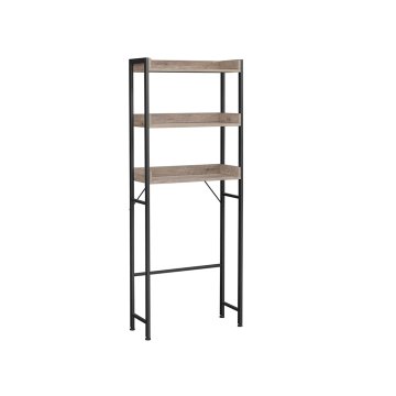 Songmics Kopalniška polica 63x25x165 cm siva-bež