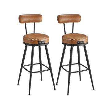Songmics Barski stol, EKHO, 56x56x101.5 cm, rjav