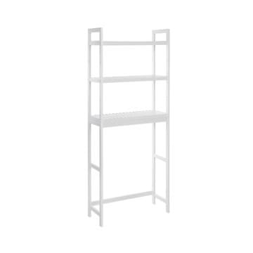 Songmics Toaletna polica 3-nadstropna 63x26x163 cm bela