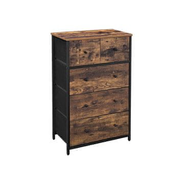 Songmics Predalnik 56x30x89.3 cm rjave barve