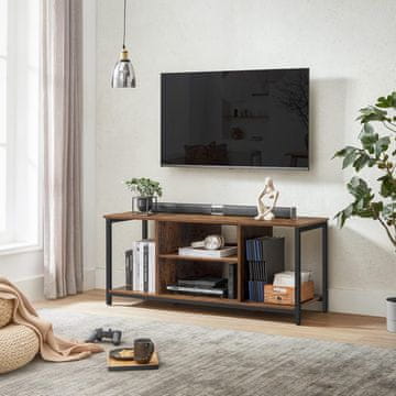 Songmics TV omarica, 120x40x50 cm, rjava, shranjevanje
