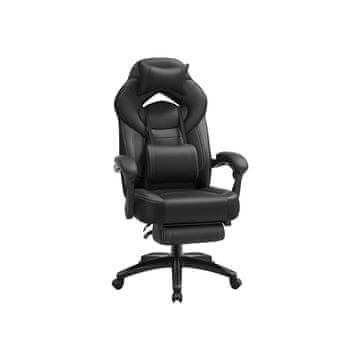 Songmics Gaming stol, 72.4x69.7x121 cm, črna