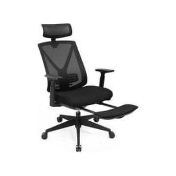 Songmics Pisarna stol, OBN61BKV1, 68.5x70x116-133 cm, črna