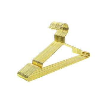 Songmics Obešalniki za oblačila 42x0.3x21 cm zlati kovinski