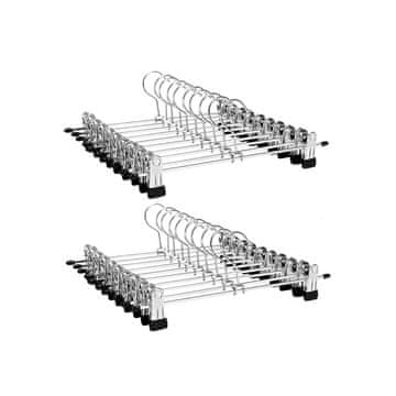 Songmics Obešalniki za hlače, 31x10.5x0.23 cm, srebrna