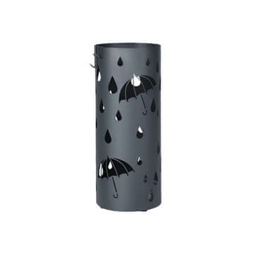 Songmics Stojalo za dežnike 49x19.5 cm antracit kovina