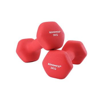 Songmics Set uteži 2 kosa 20x8.5 cm rdeče