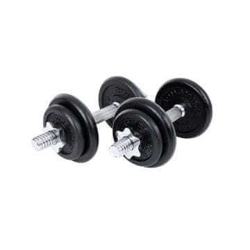 Songmics Set uteži 2 kosa 40 kg črne barve