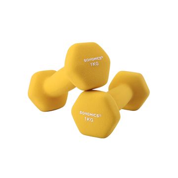 Songmics Set uteži 2 kosa 1 kg črne barve