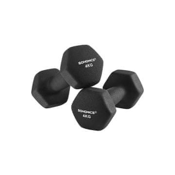 Songmics Set uteži 2 kosa 20.5x9.5x9 cm črna