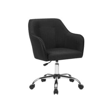 Songmics Pisarnaški stol, 60.8x58x86/96 cm, črn