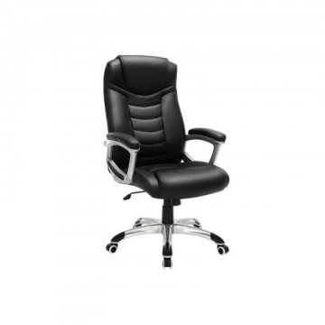 Songmics Pisarna stol, OBG21B, 74x67x110 cm, črna