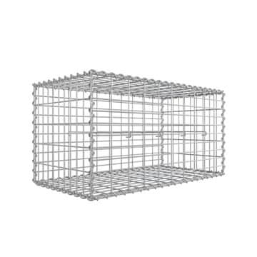 Songmics Gabionska košara 100x50x50 cm srebrna