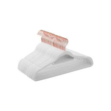 Songmics Obešalniki za oblačila 43.5x0.6x22.5 cm Bela