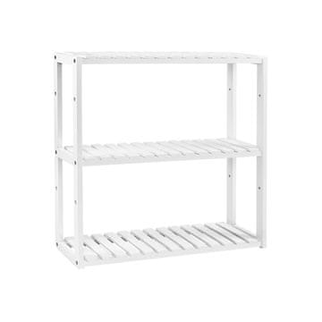 Songmics Polica, 3-nadstropna, 60x15x55 cm, bela