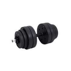 Songmics Set ročk, 2 v 1 nastavljiv z drogom za uteži, 50x21.5x21.5 cm, črna
