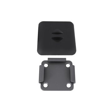 Songmics Nosilec za pritrditev na tla za steber tende 9.6x9.6x1.3 cm siva