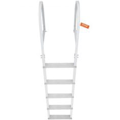 VEVOR Priključna lestev 5 stopenj 40x41.2x193.5 cm aluminij
