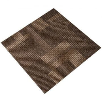VEVOR Preproga ploščice DC126-02 61x61x0.6 cm rjave barve