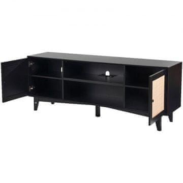 VEVOR TV regal 1677x397x636 mm črne barve