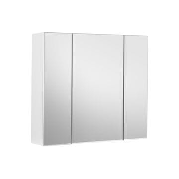 Songmics Kopalniška stenska omarica, zrcalo, 60x15x55 cm, bela