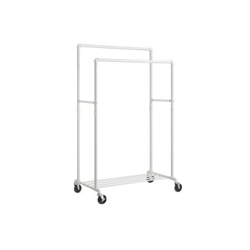 Songmics Stojalo za oblačila, 162x59x100 cm, bela