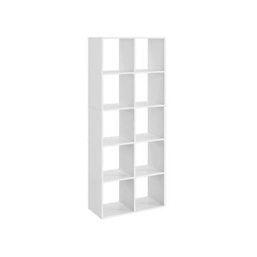 Songmics Knižna omara 30x65.5x161.5 cm Bela