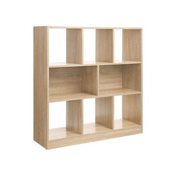Songmics Knižna omara 97.5x100x30 cm rjava
