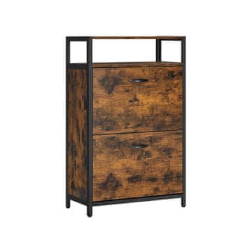 Songmics Omara za čevlje, 60x30x95 cm, rjava
