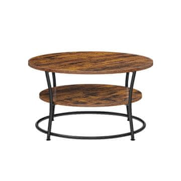 Songmics Klubska mizica, 80x80x46.5 cm, rjava