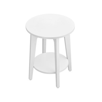 Songmics Stranska mizica, 40x40x50 cm, bela