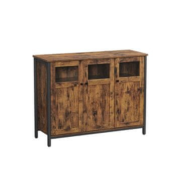 Songmics Komoda, 100x35x75 cm, rjava