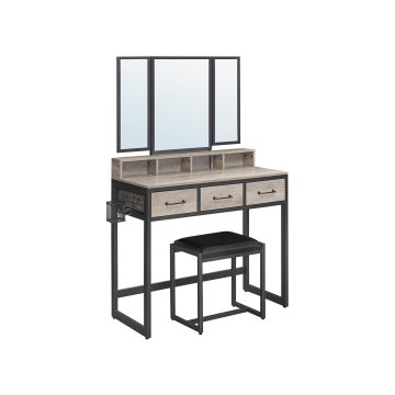Songmics Toaletna mizica, RVT004B02, 90x40x140.8 cm, črna