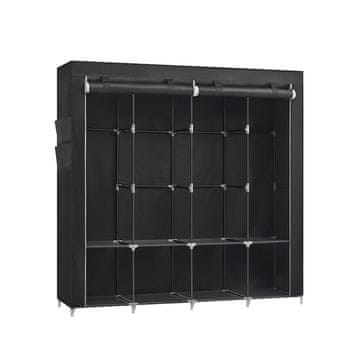 Songmics Garderobna omara, 170x45x167 cm, črna