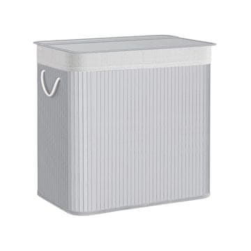 Songmics Košara za perilo 60x40x61.5 cm Bela