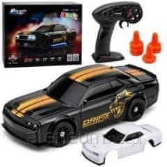 slomart RC sportski automobil za drift, 4WD, crni, 1:43
