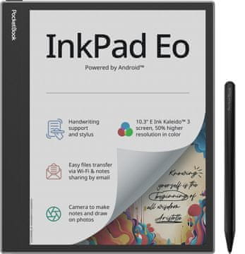 PocketBook PocketBook InkPad Eo e-bralnik 16,3 cm (6,4") 64 GB Wi-Fi siv/črn