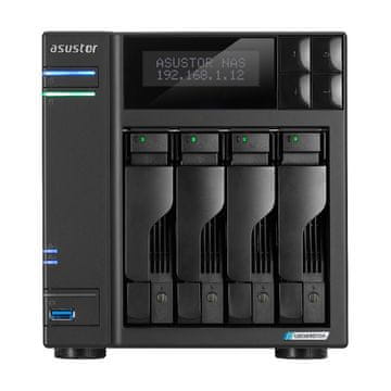 Asustor Asustor LOCKERSTOR 4 Gen2 (AS6704T) NAS namizni, Intel Celeron N5105, 4 GB DDR4 RAM, 0 TB