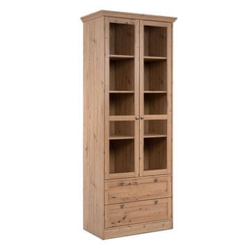 Homestyle4U Visok omarni regal, 80x200x45 cm, rjav
