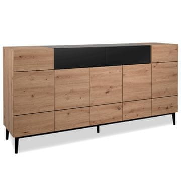 Homestyle4U Komoda, 180x41,8x90,4 cm, rjava