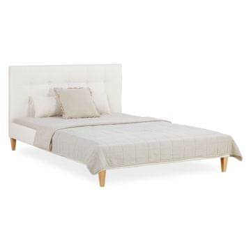 Homestyle4U Posteljni okvir, 145,5x95x211 cm, bež
