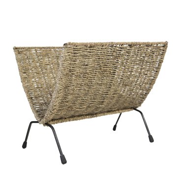 Homestyle4U Stojalo za revije, 37x22,5x33 cm, rjavo